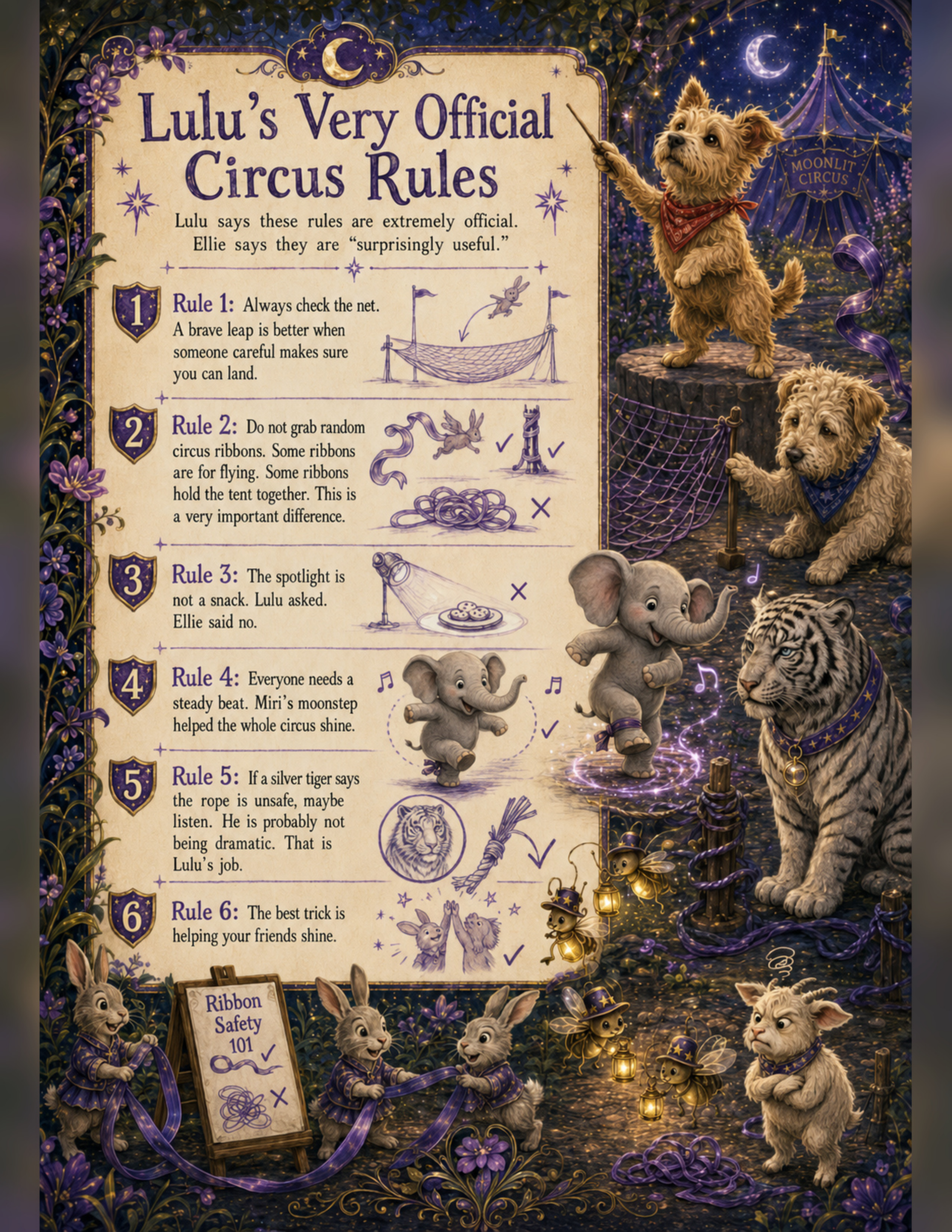 Moonlit Circus interior feature art